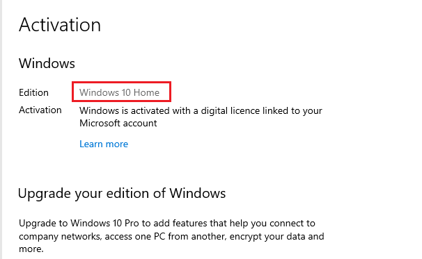 Buy Windows 10 Home Activation Key Online
